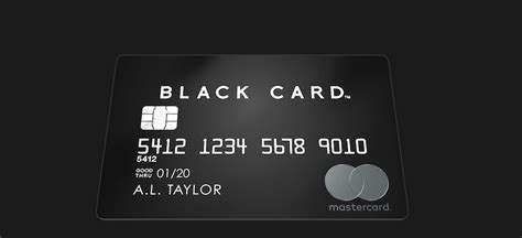 Black Card Platinum Mastercard .